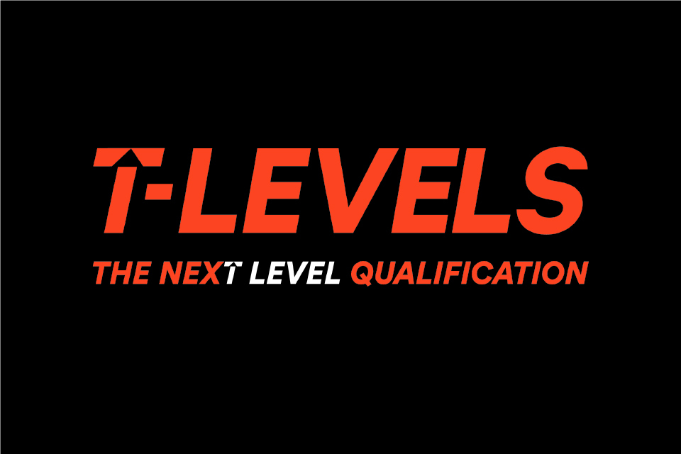 T Levels logo, the next level qualification